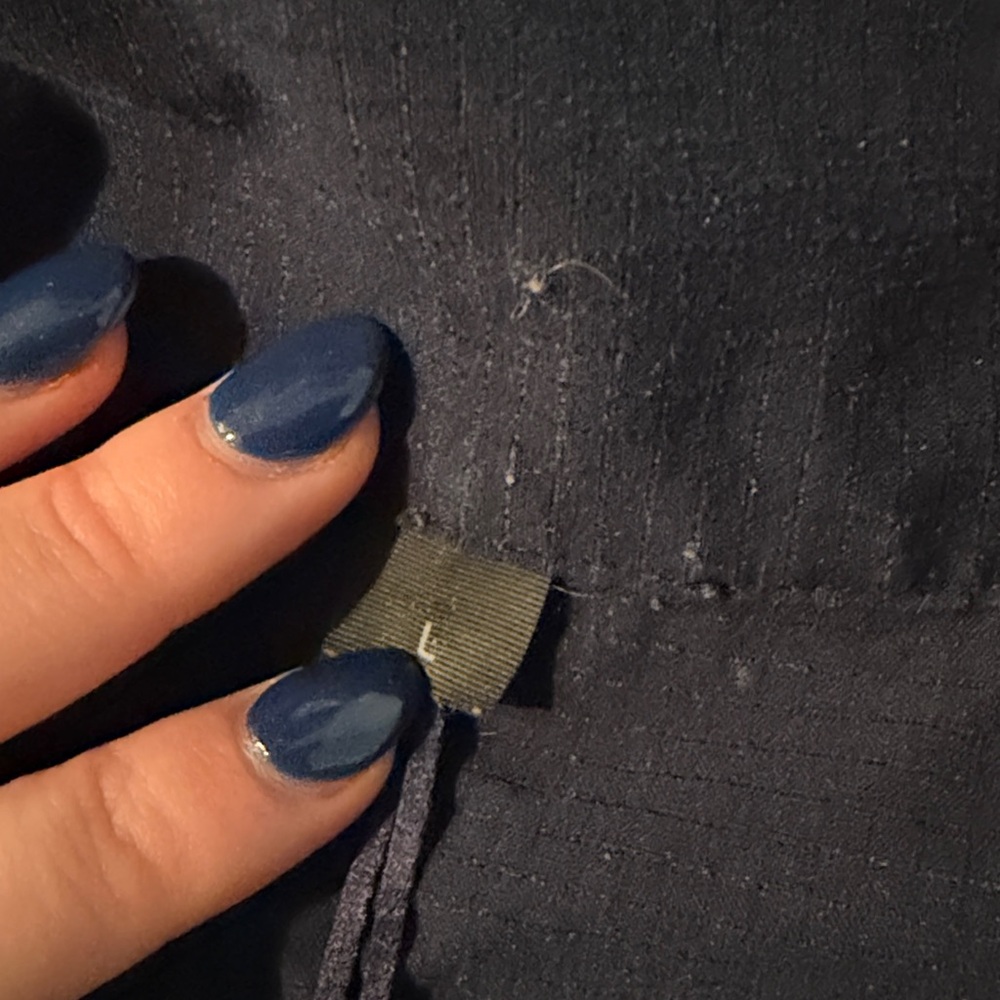 Navy Blue Size Large Collared Button Down Shirt - image 3